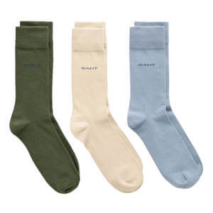 GANT 3 Pack Soft Cotton Socks - Dark-Cactus